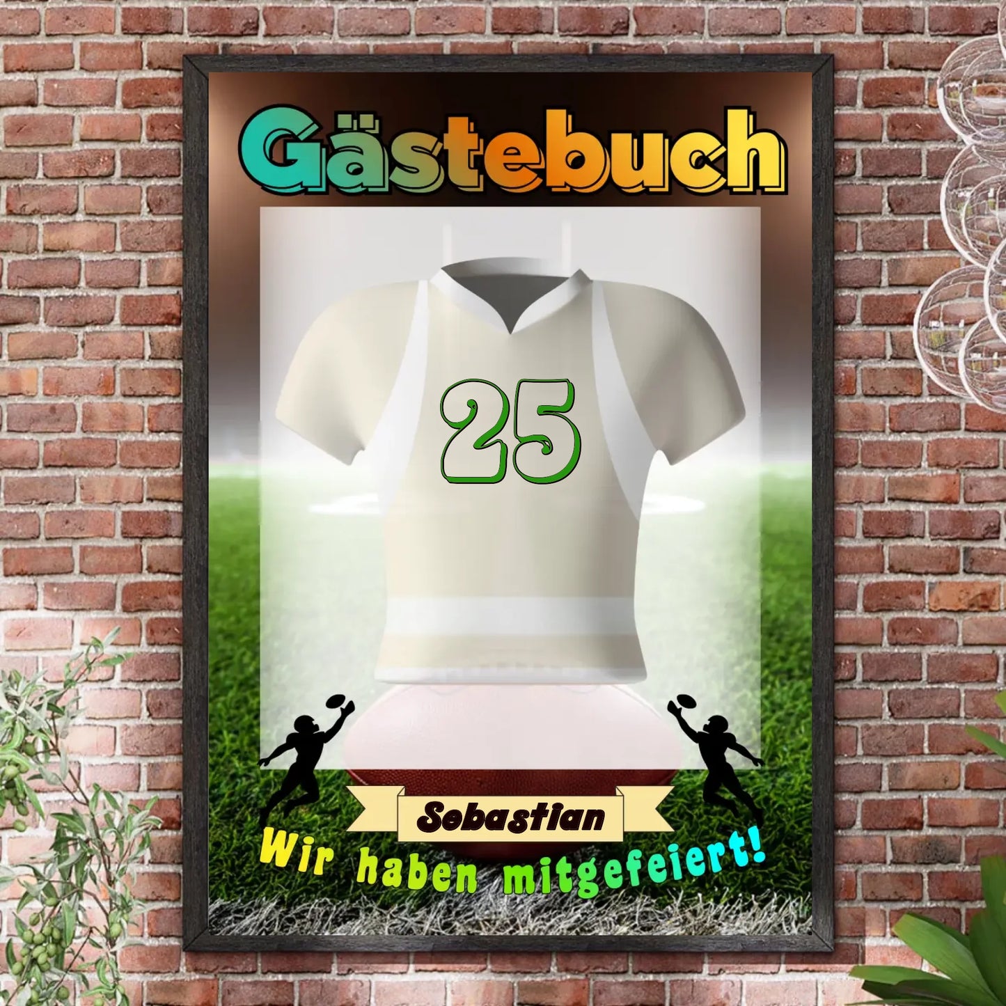 Bilderrahmen Steinwand