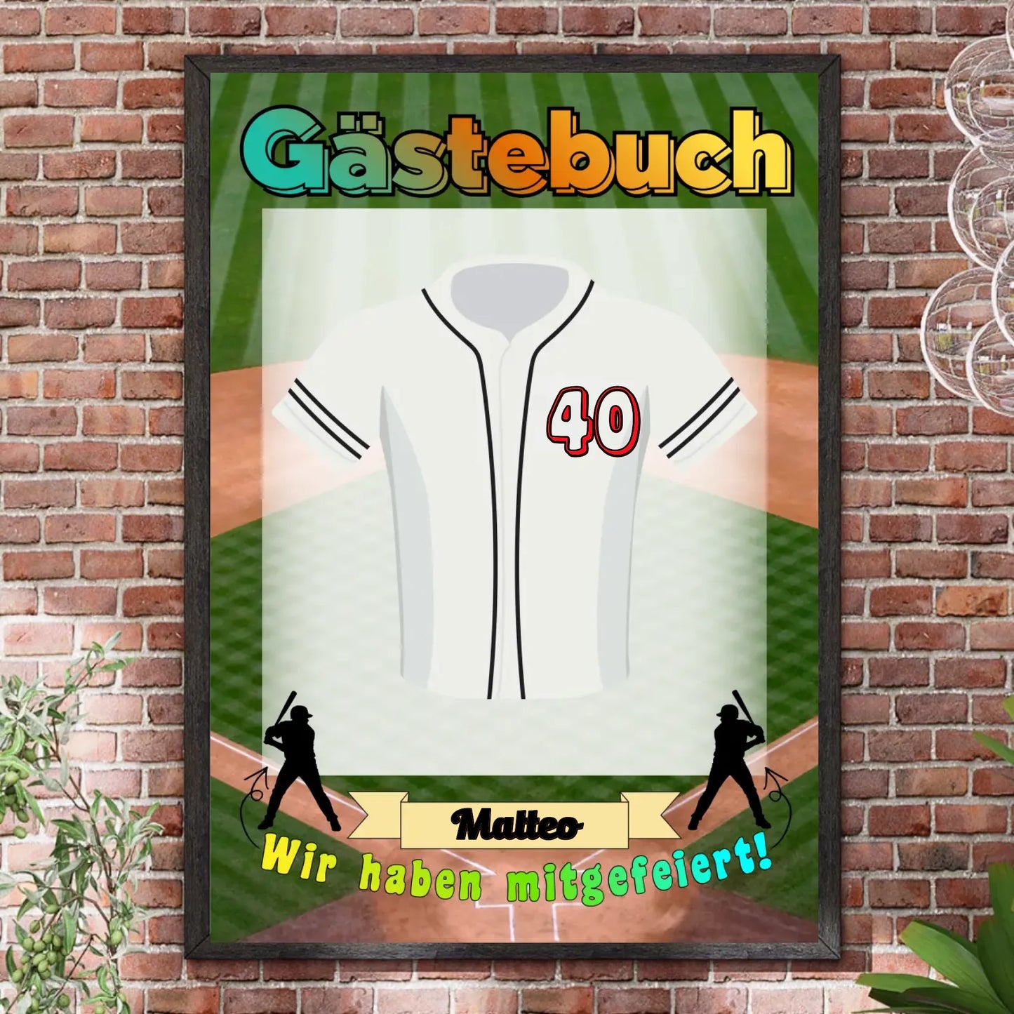 Bilderrahmen Steinwand