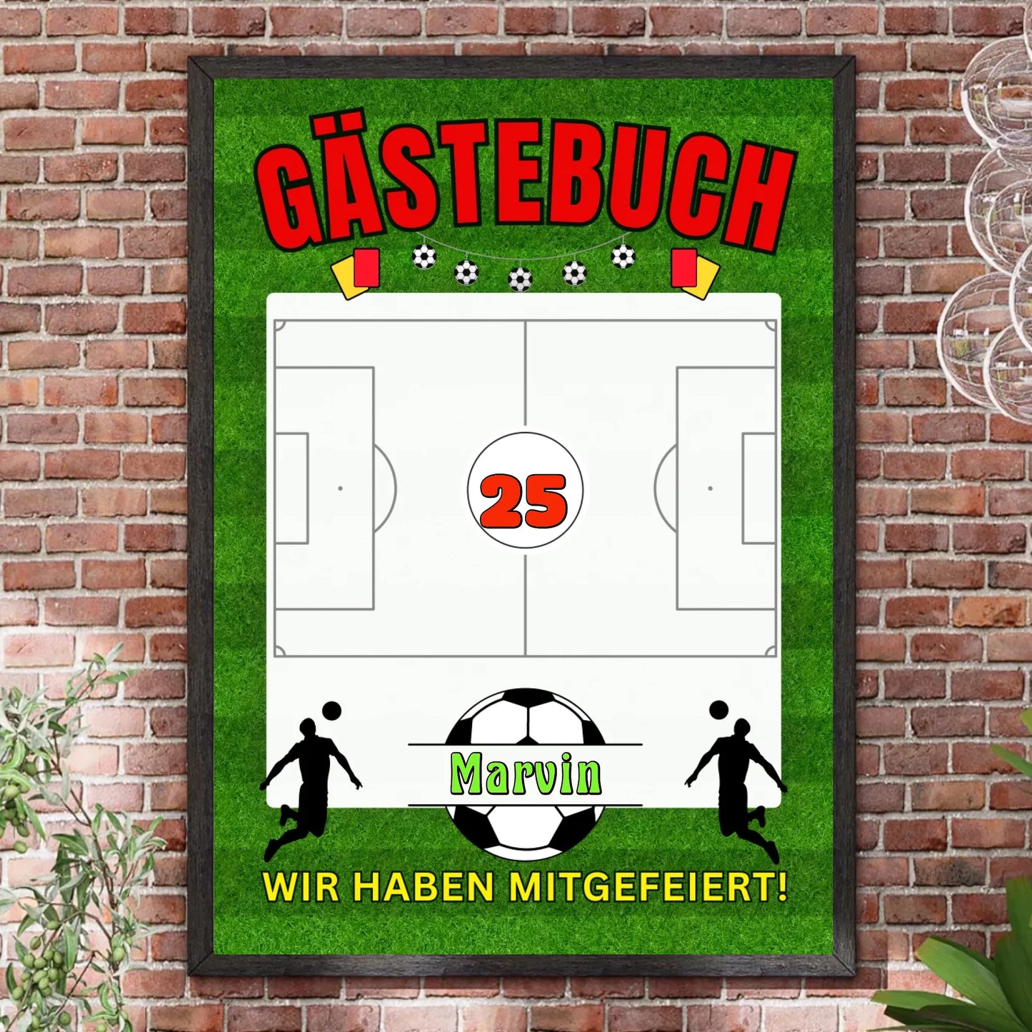 Bilderrahmen Steinwand