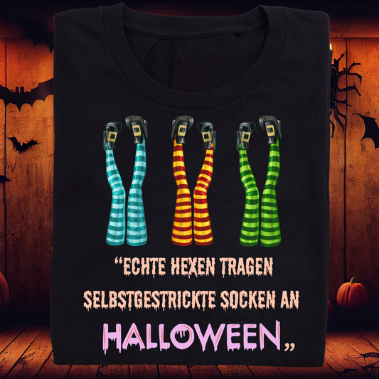 Halloween T-Shirt " selbstgestrickte Socken