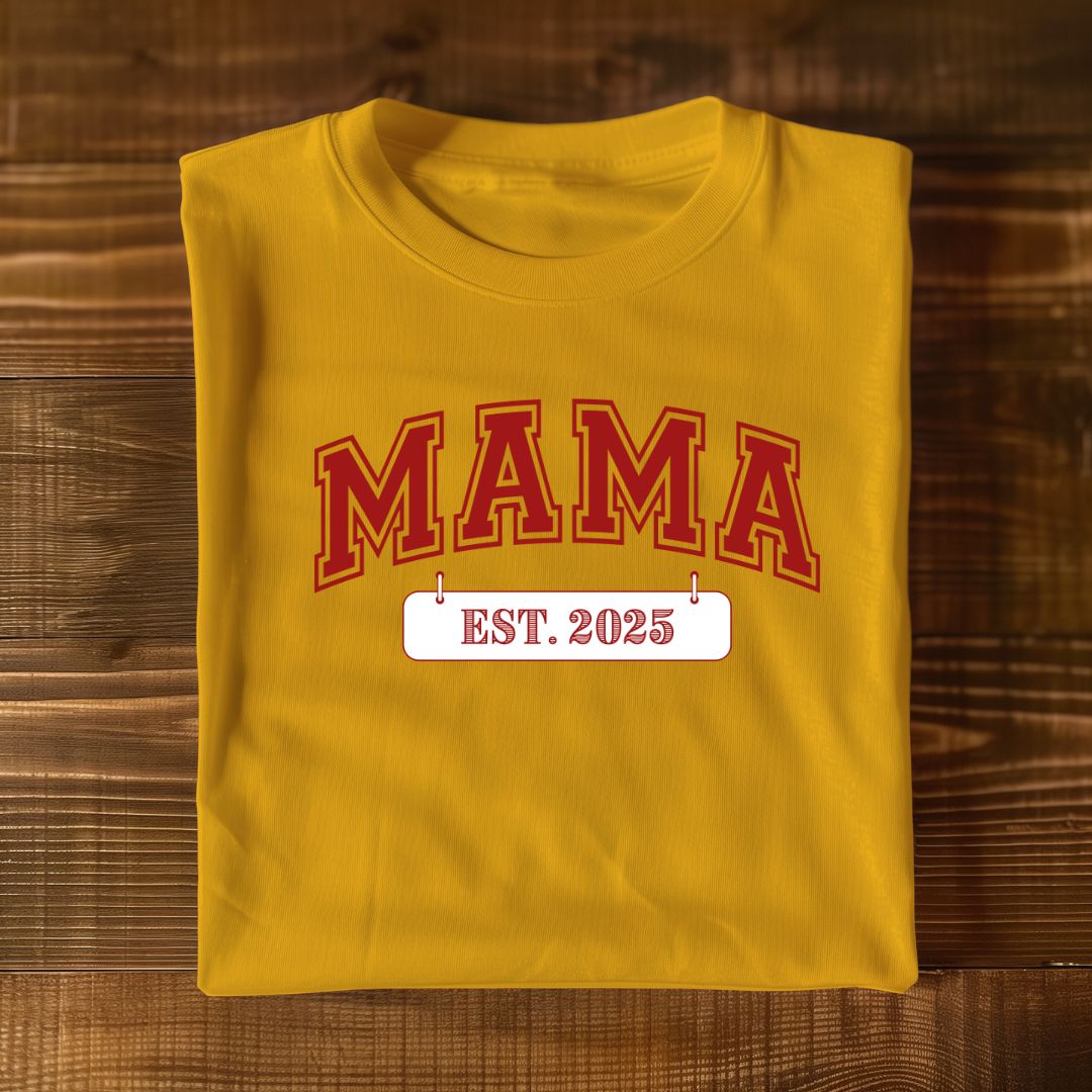 T -Shirt MAMA EST.2025 Muttertag