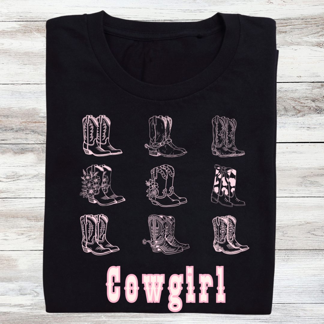 Cowgirl Stiefel T-Shirt