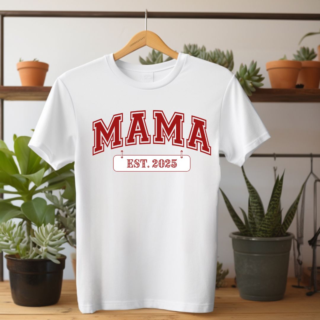 T -Shirt MAMA EST.2025 Muttertag