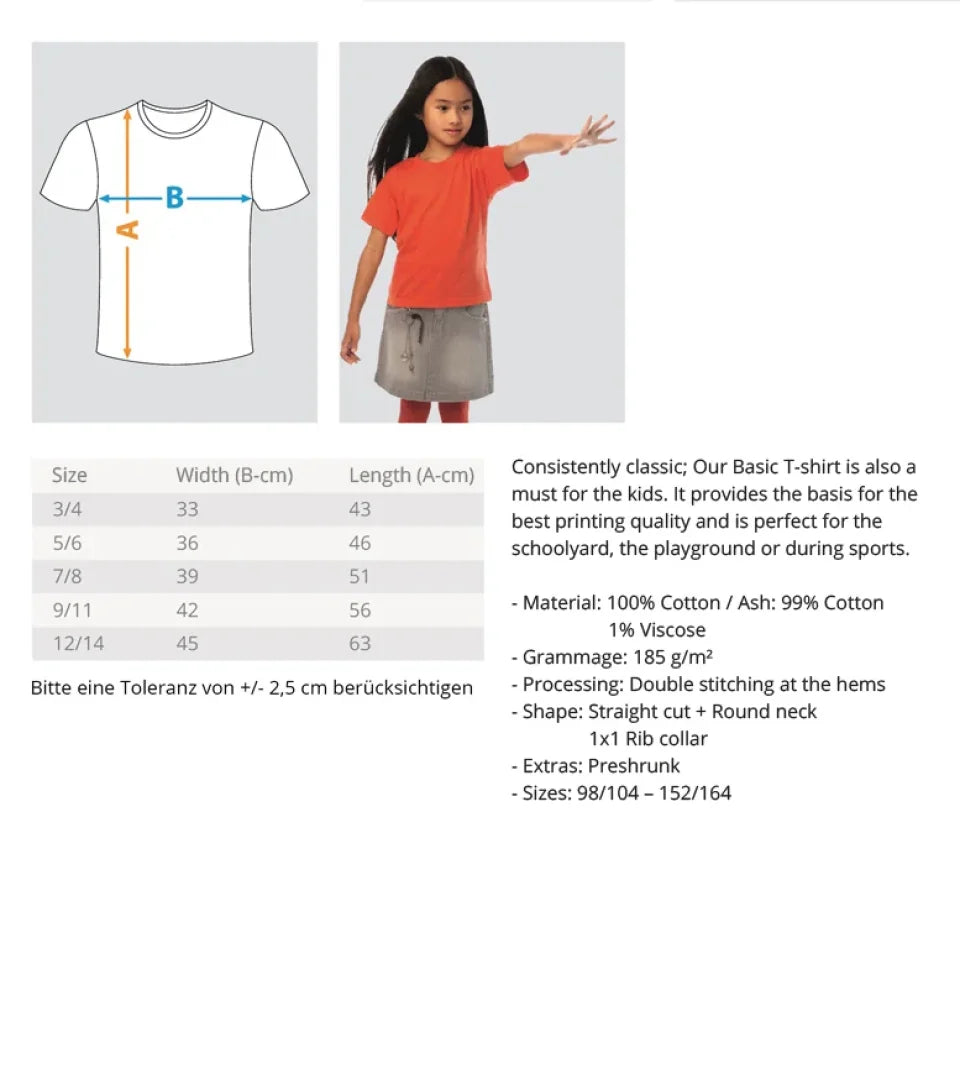 Größentabelle Shirtee kinder_t-shirt_en