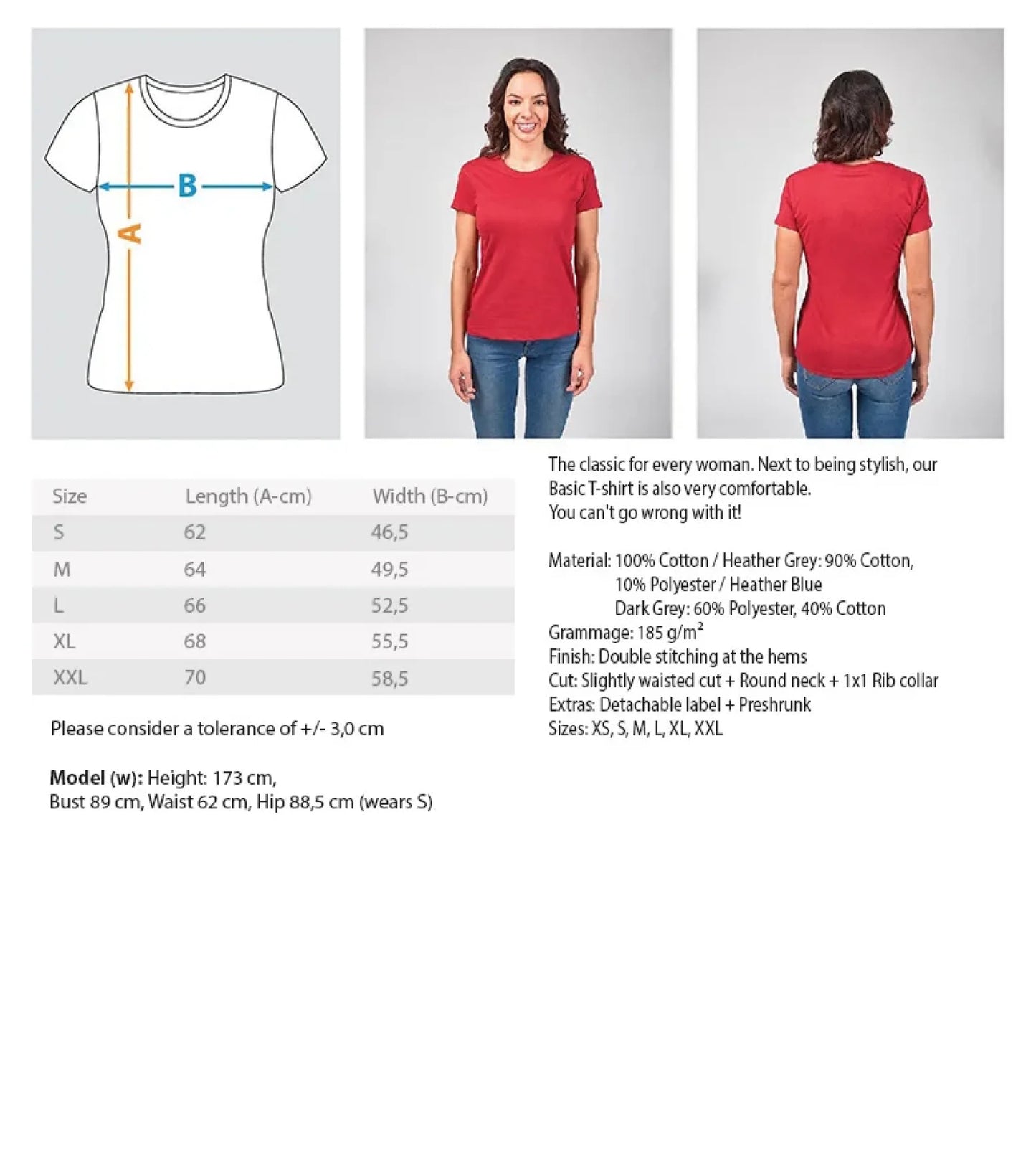 Größentabelle Damen Shirtee1