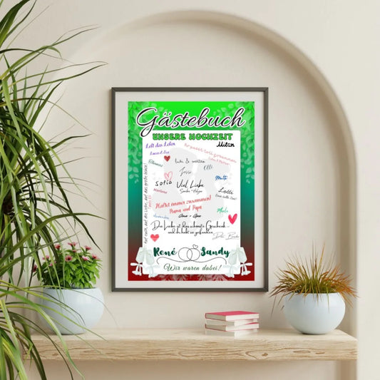 Mockup Hochzeitsposter Beispiel