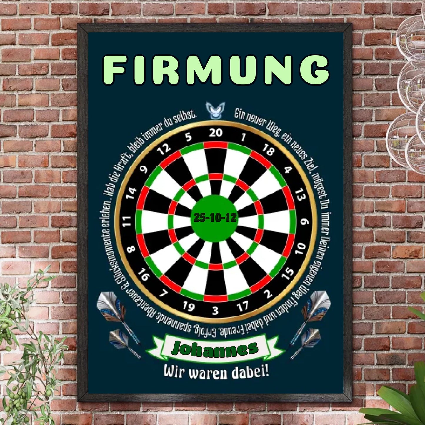 Bilderrahmen Steinwand 