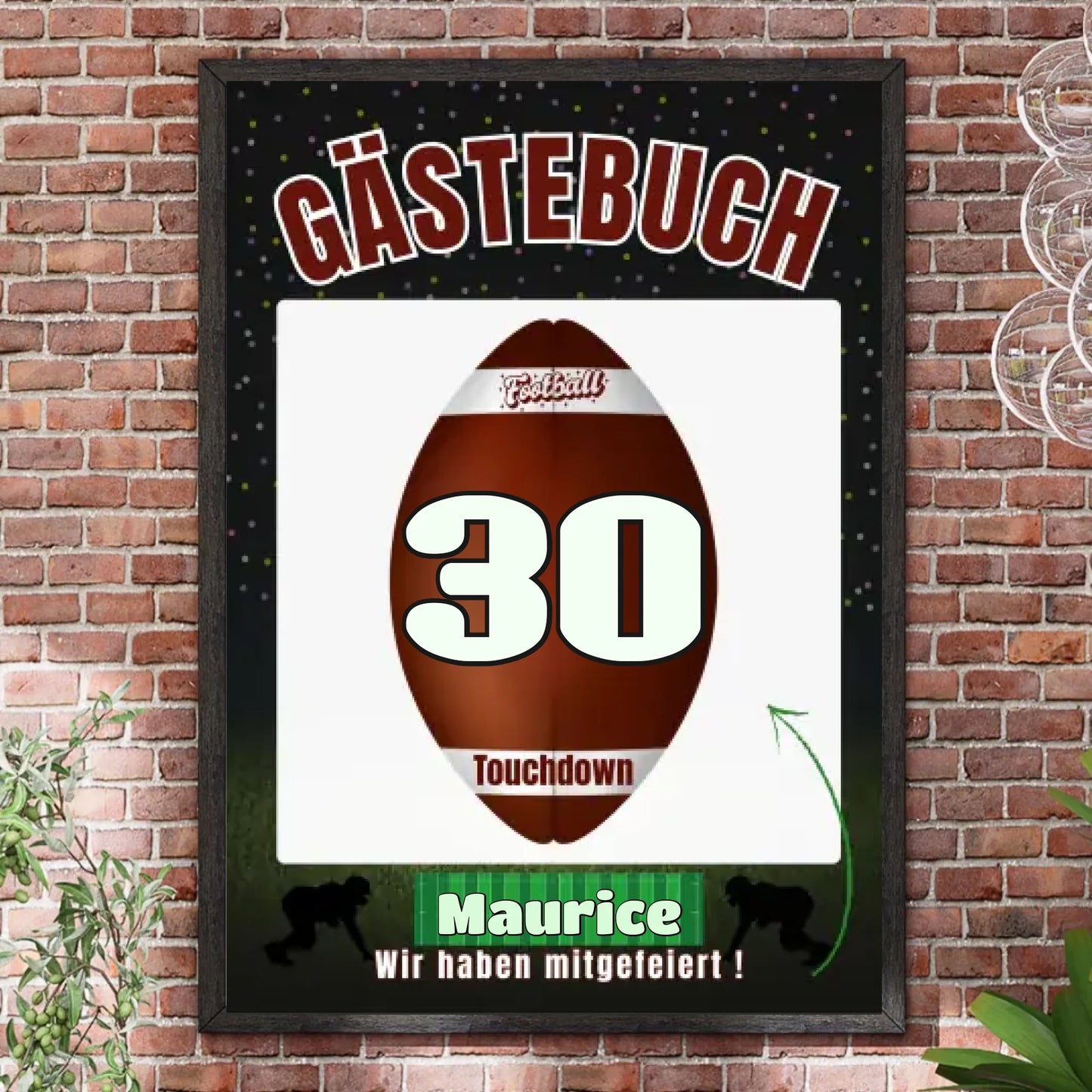 Bilderrahmen Steinwand 