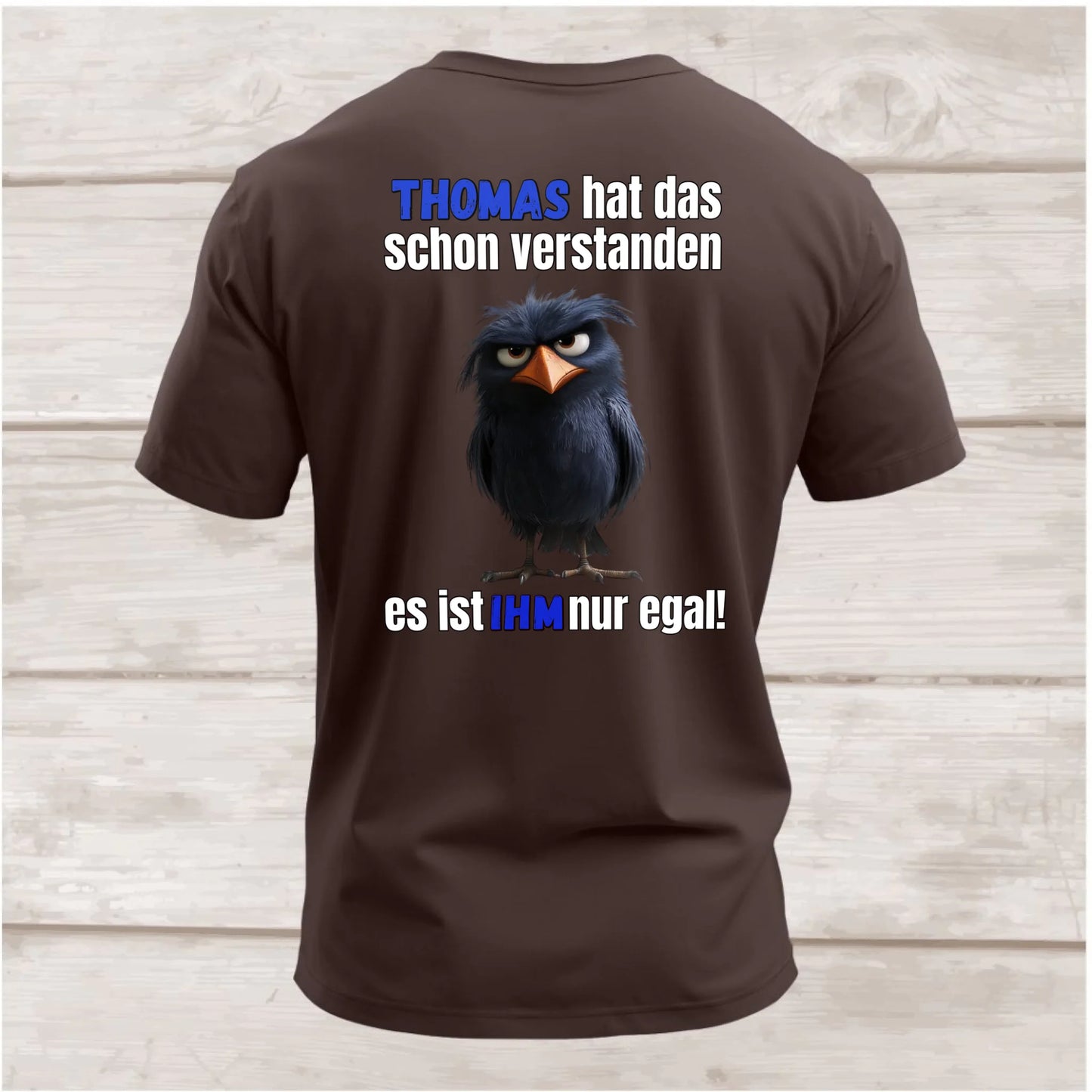 Shirt hinten braun