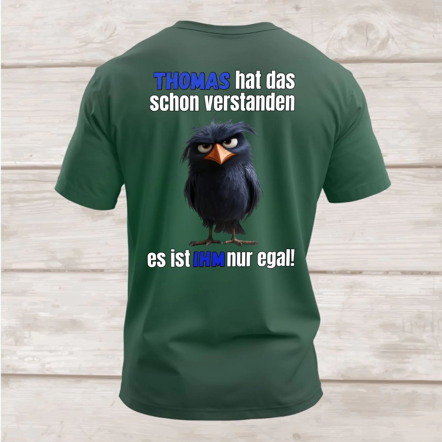Shirt hinten flaschengrün