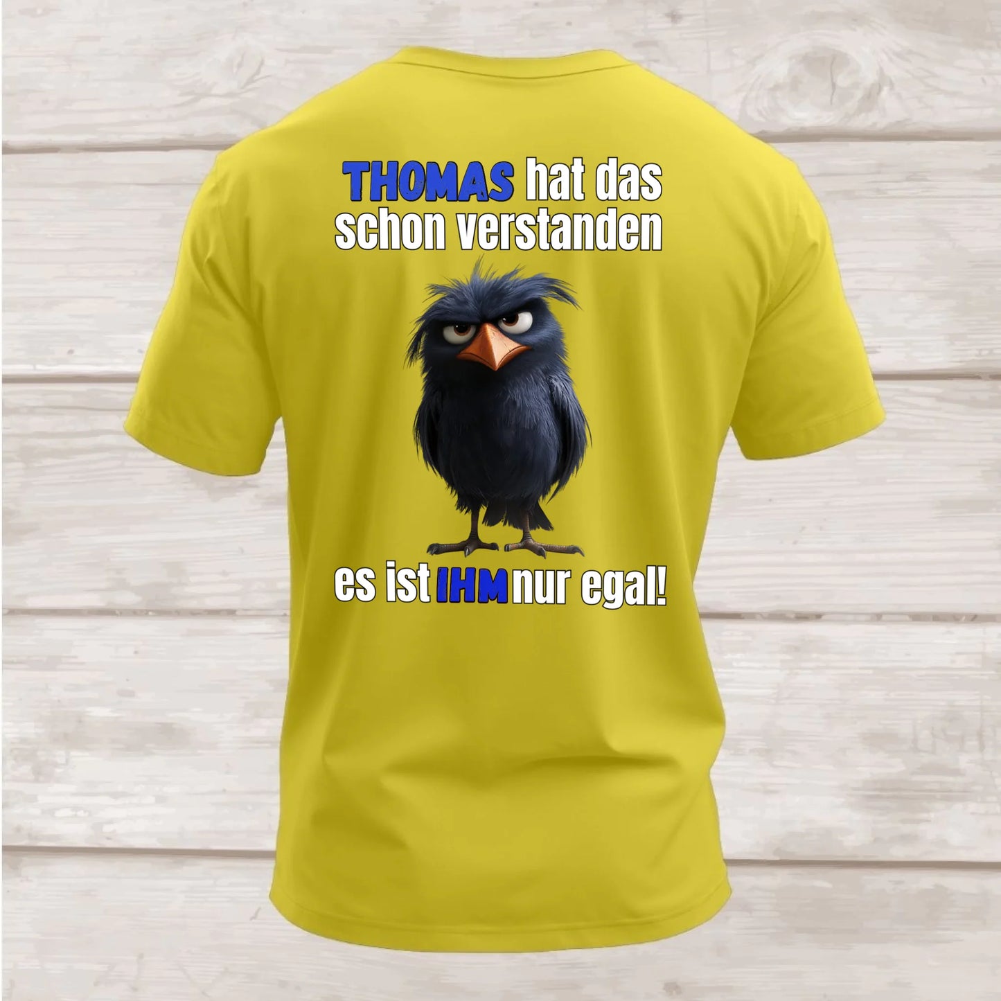 Shirt hinten gelb