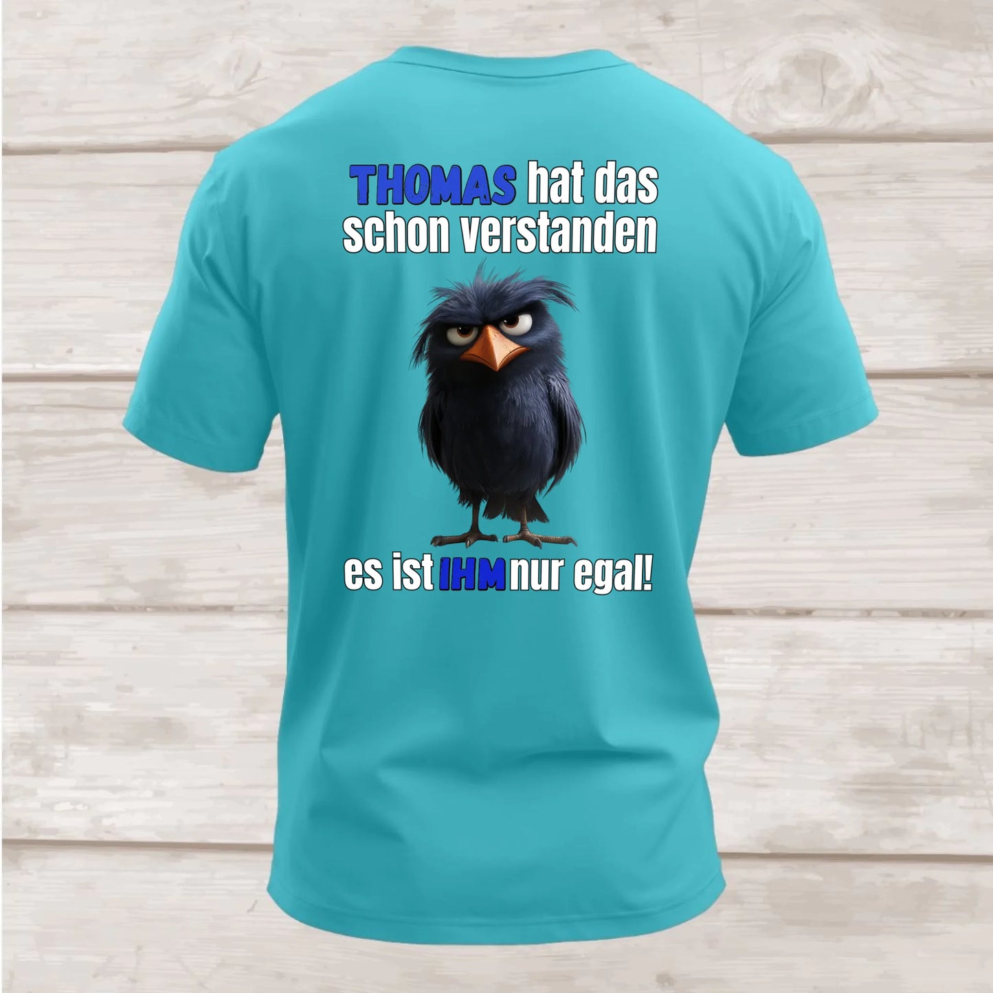Shirt hinten hellblau