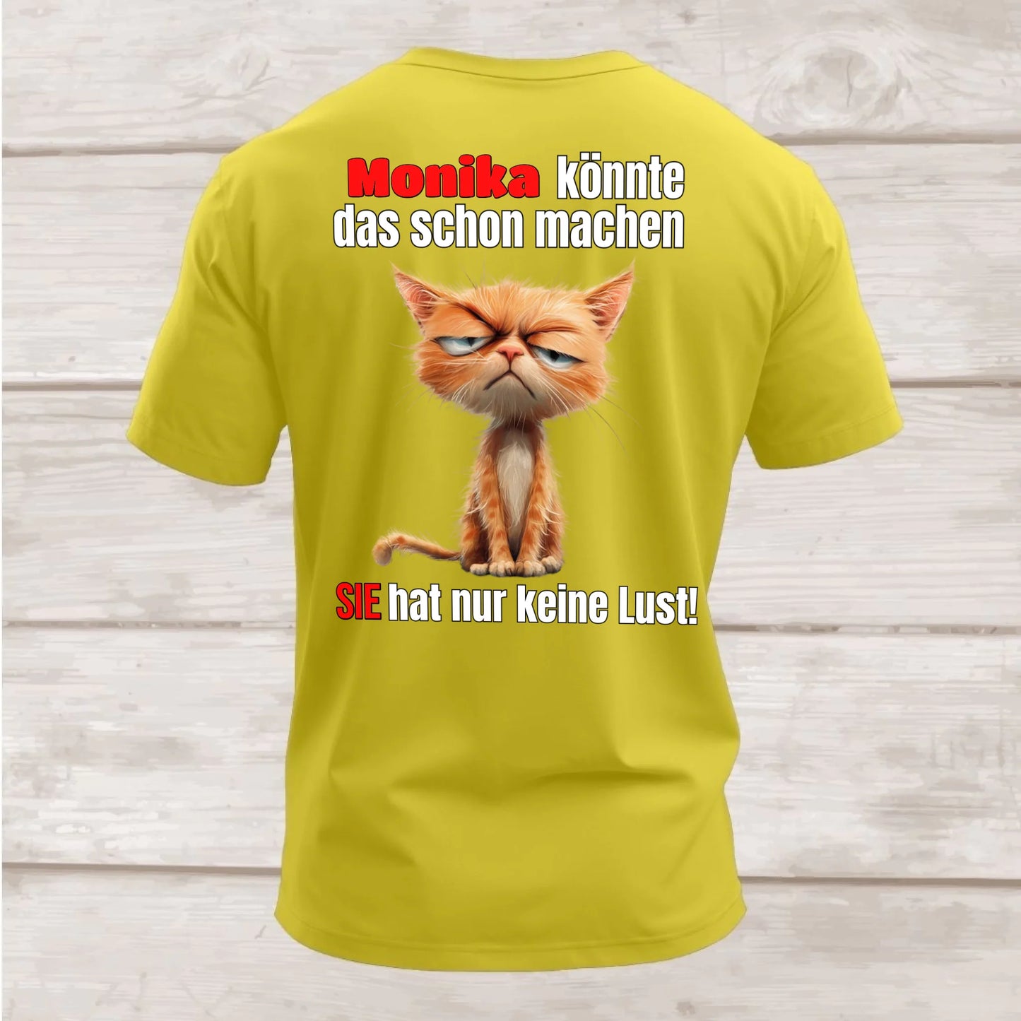 Shirt hinten gelb
