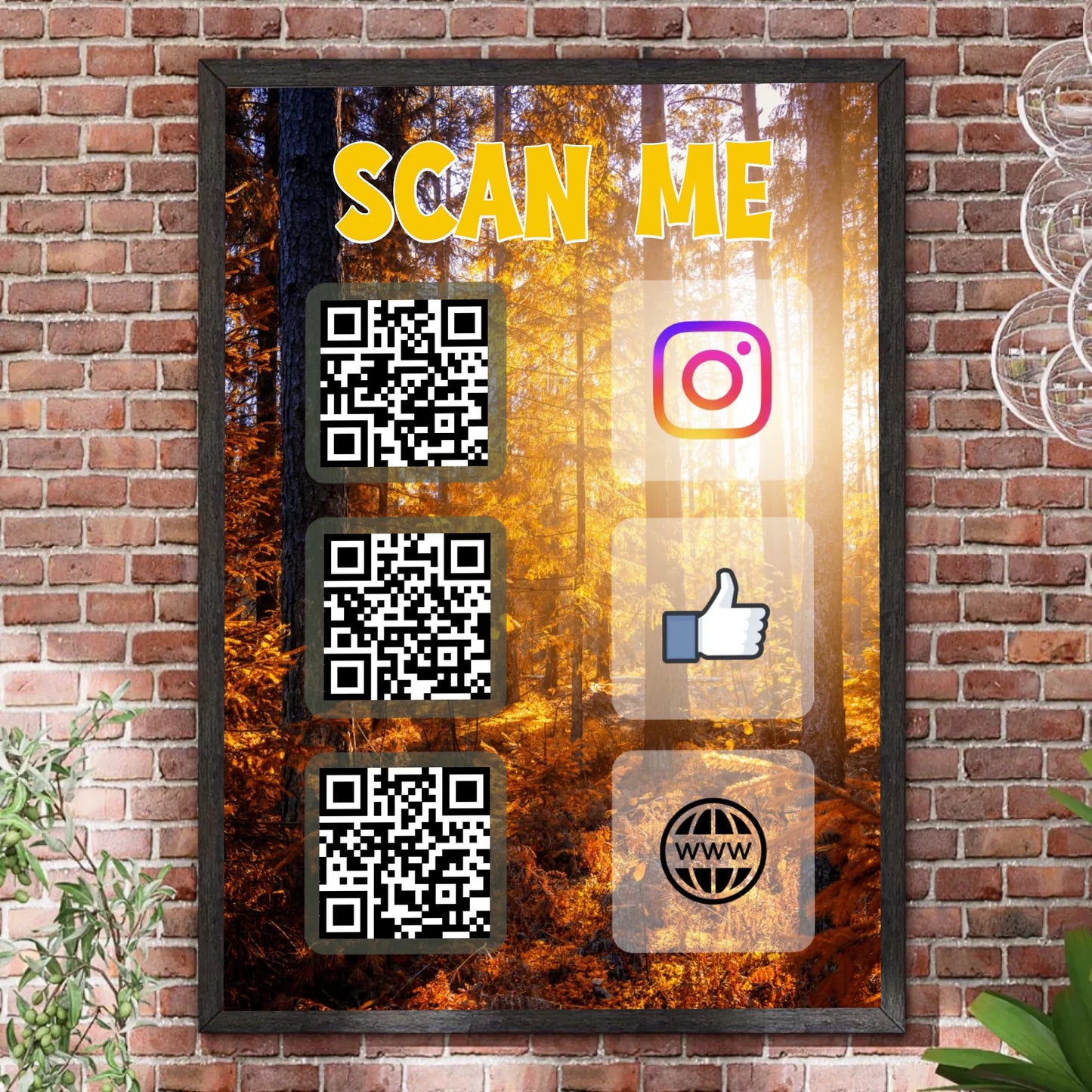 Bilderrahmen Steinwand 