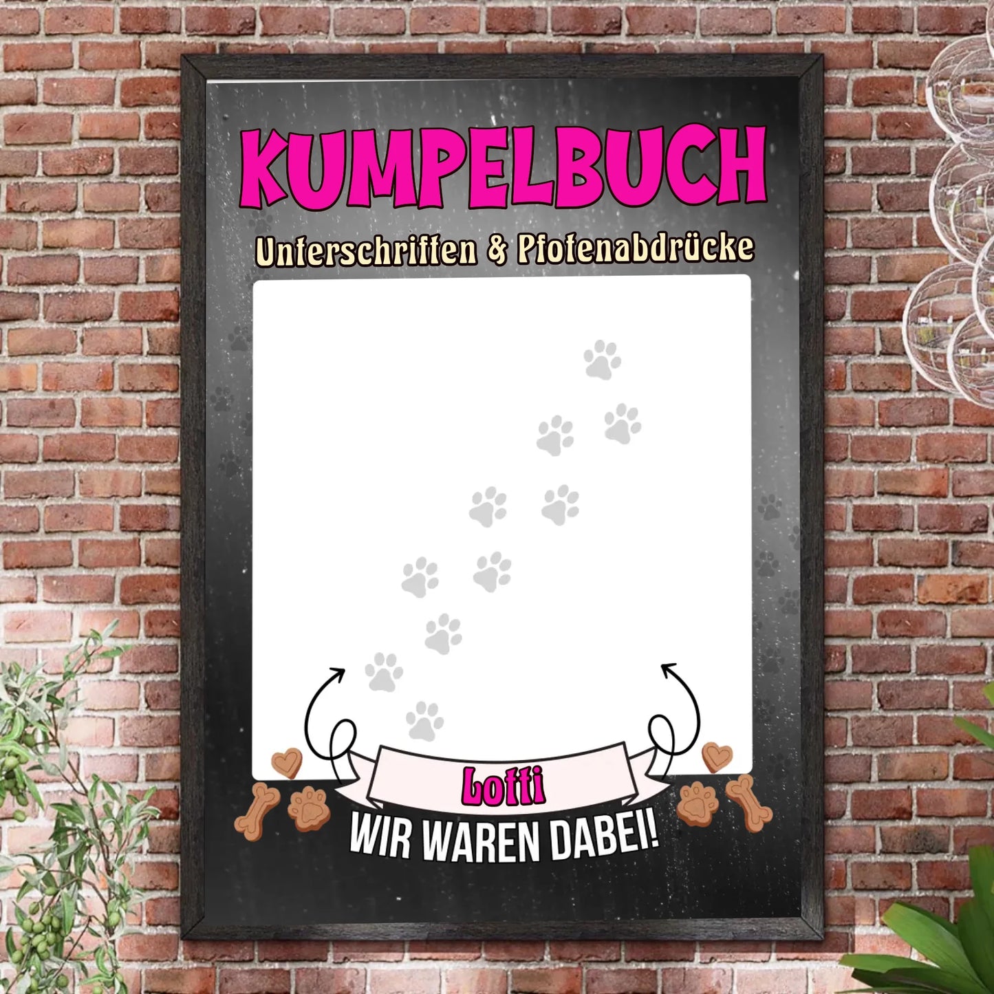 Bilderrahmen Steinwand 