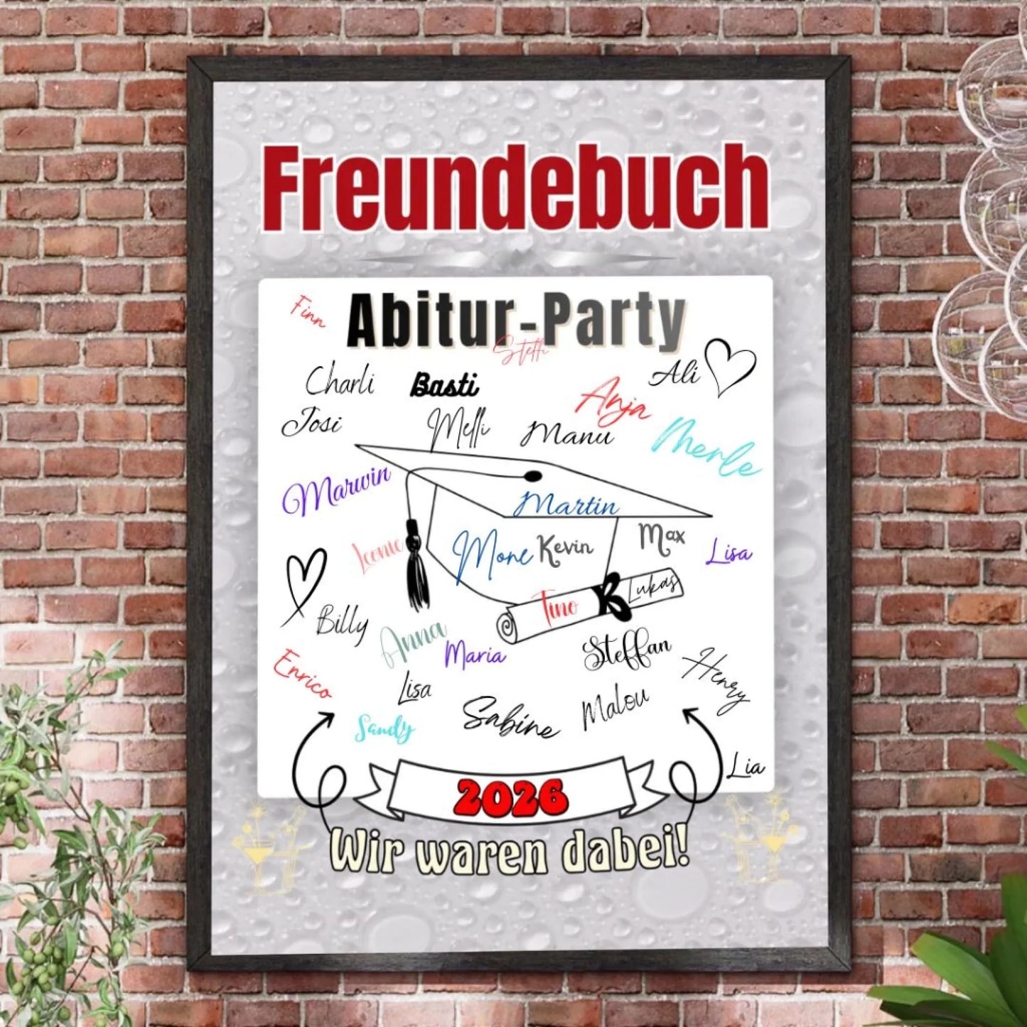 Mockup Freundebuch Abi