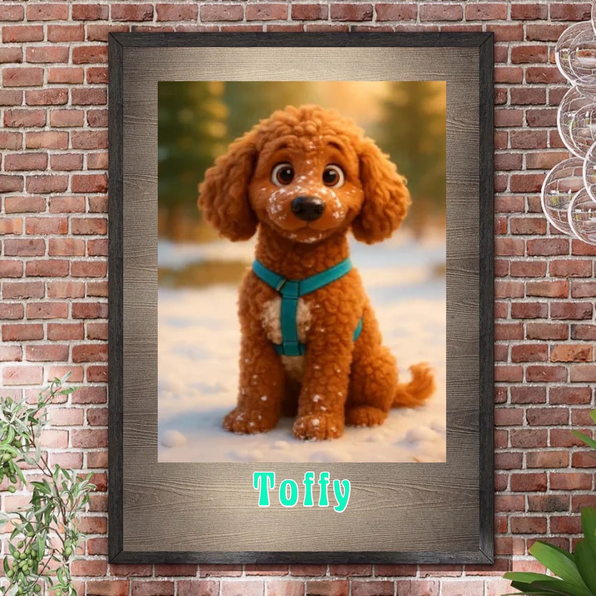 Bilderrahmen Steinwand 