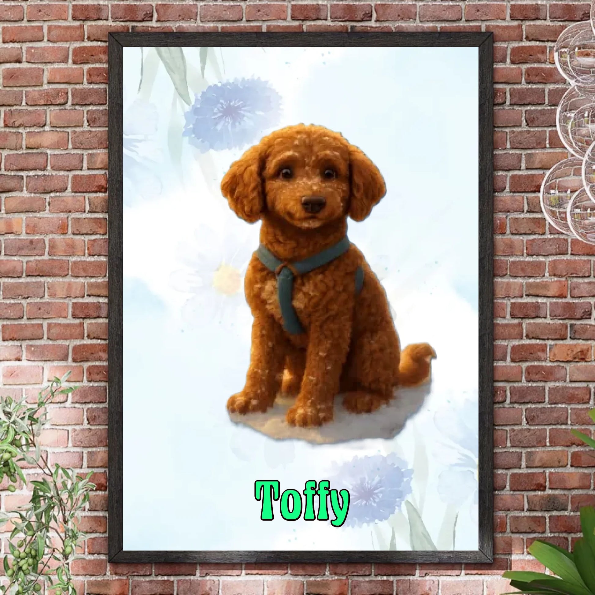 Bilderrahmen Steinwand 