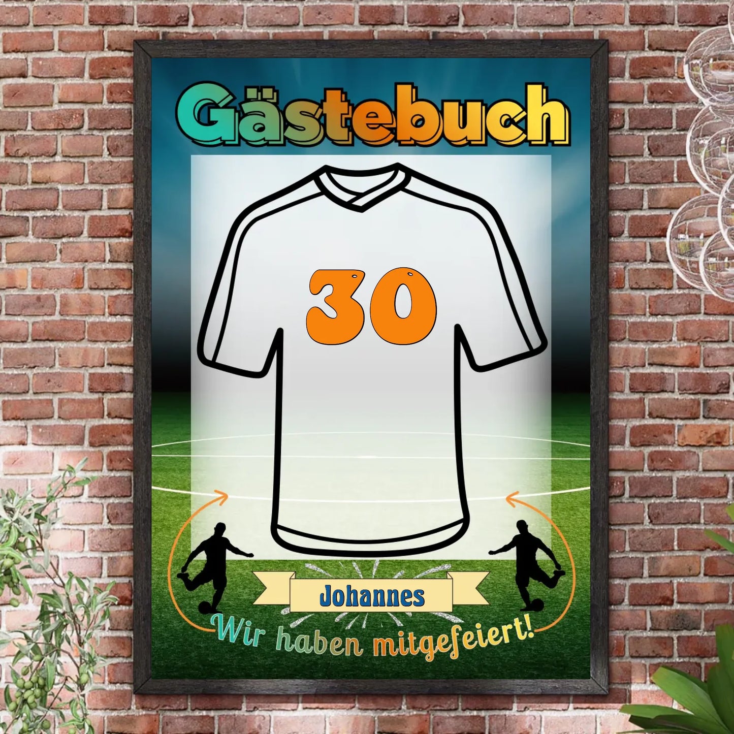 Bilderrahmen Steinwand 