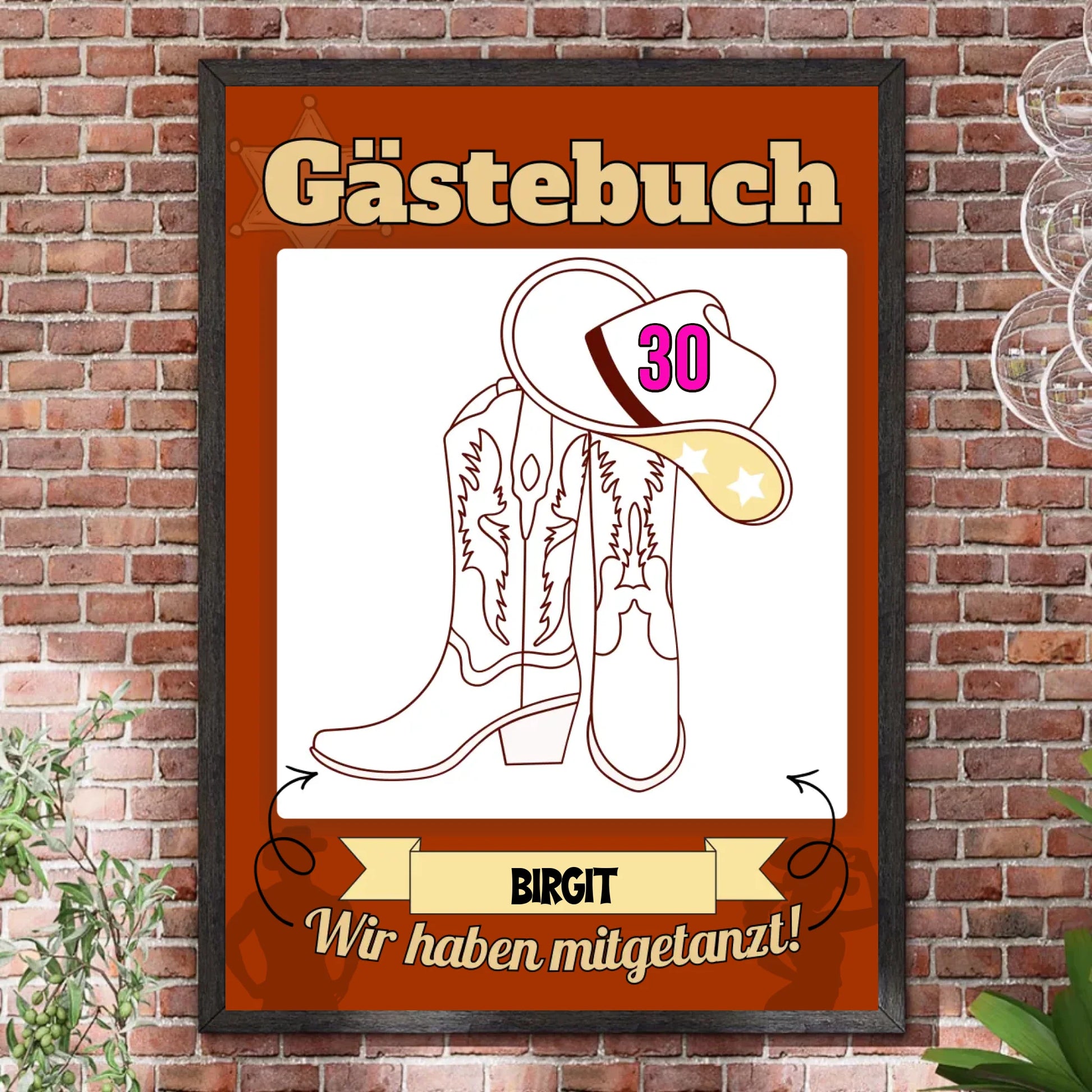 Bilderrahmen Steinwand 