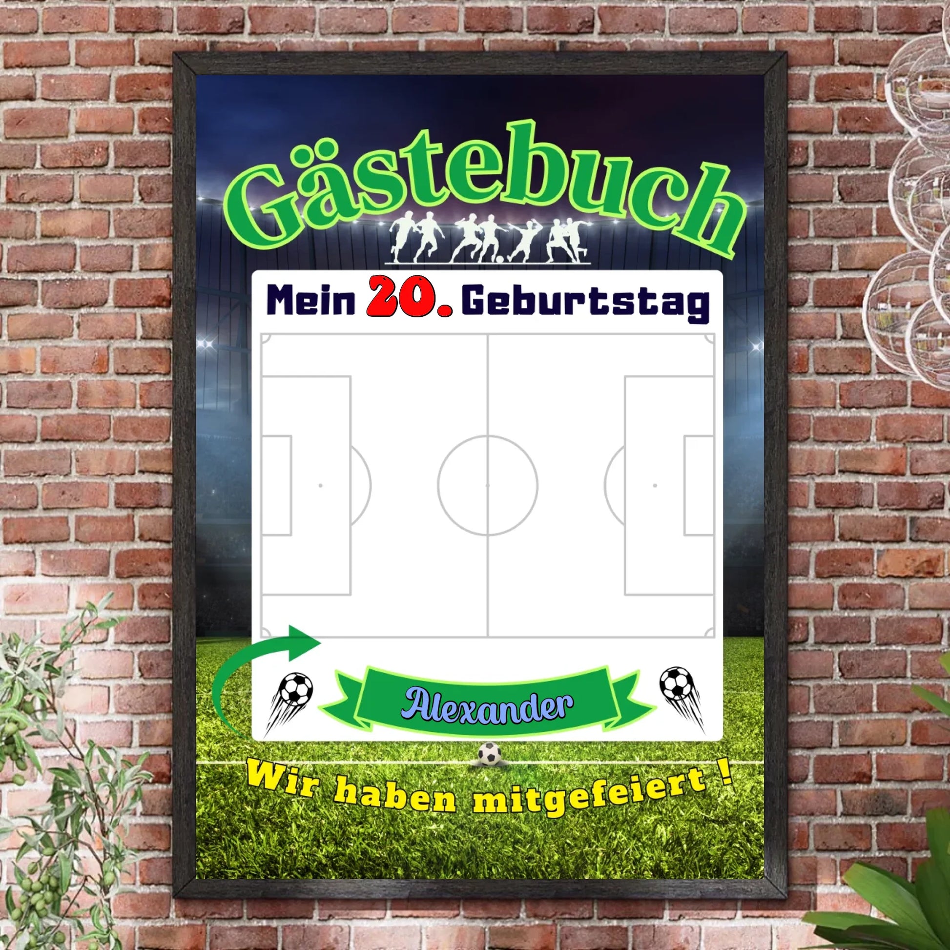 Bilderrahmen Steinwand 