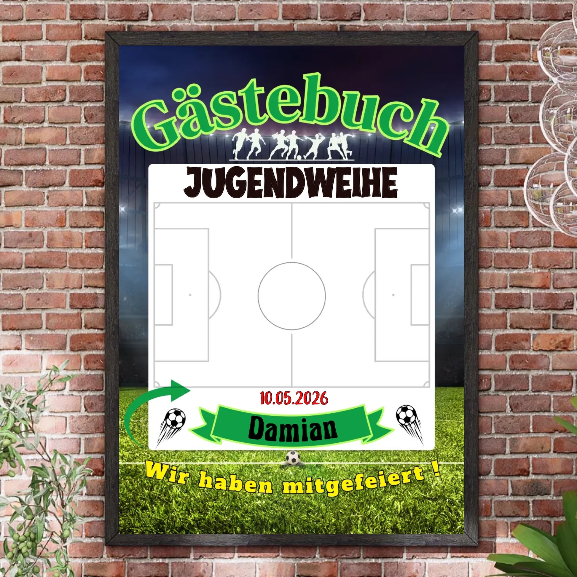 Bilderrahmen Steinwand 
