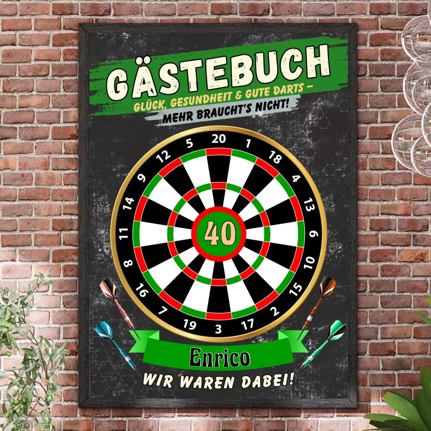 Bilderrahmen Steinwand 