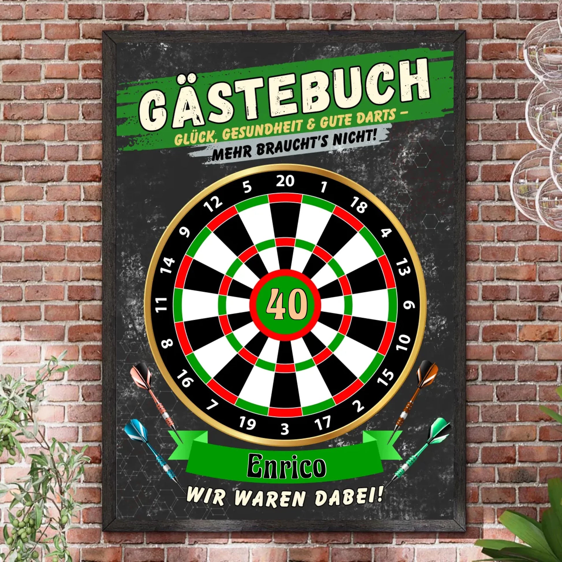 Bilderrahmen Steinwand 